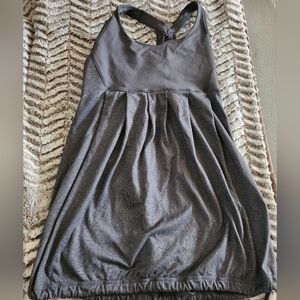 Lululemon Charcoal Gray Sleeveless Drawstring Tank Top